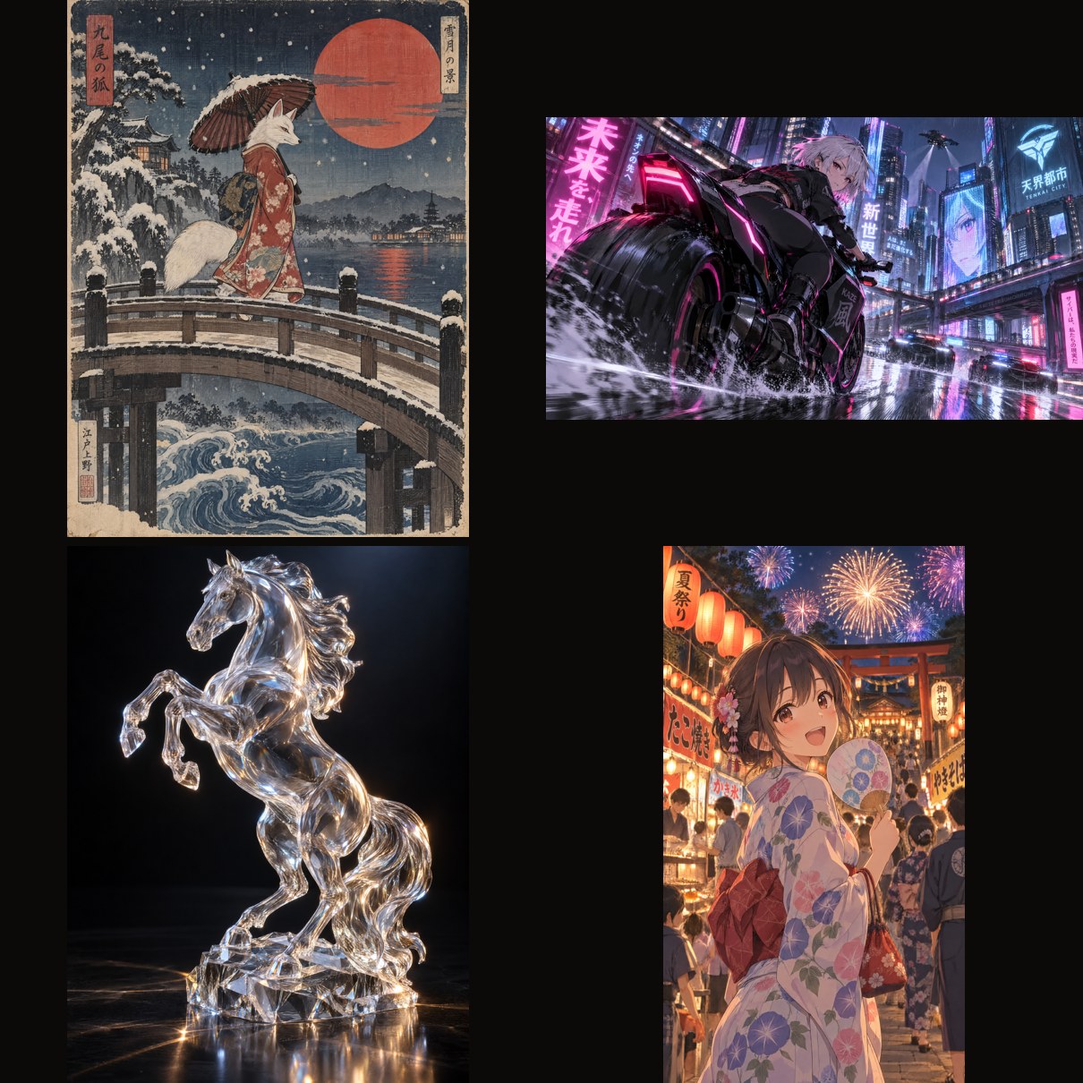 Midjourney 4候補と選定